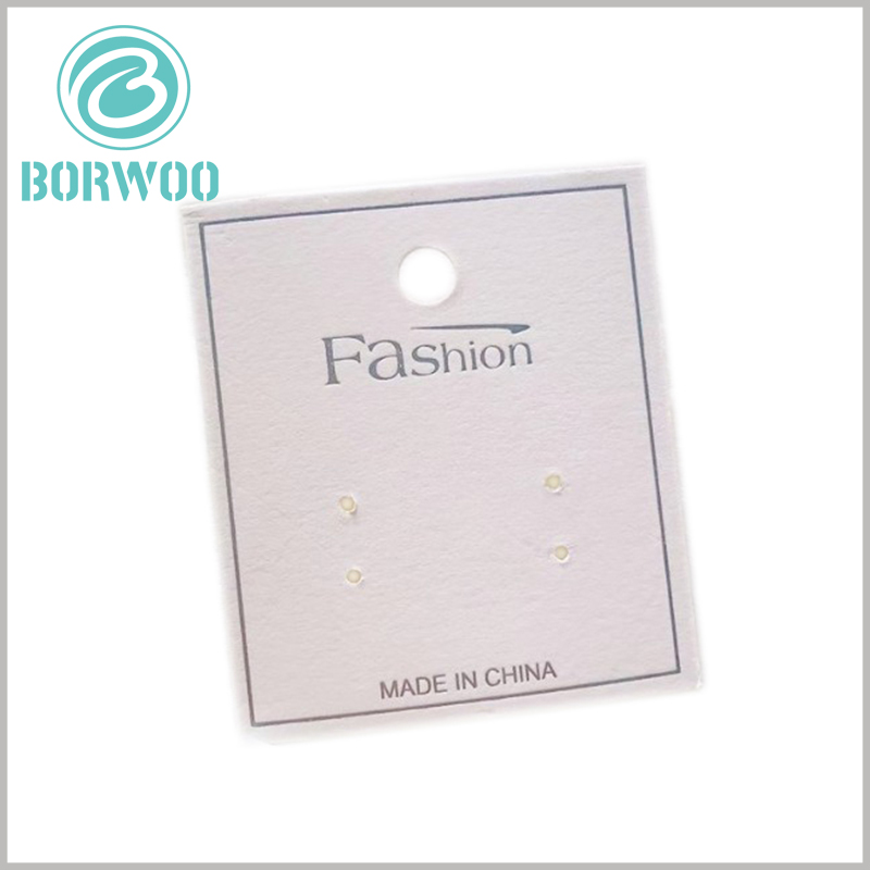 white jewelry hang tags template. The structure and size of the jewelry hangle tags are differentiated to meet the needs of different types of jewelry.