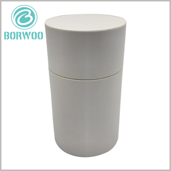 White paper tube packaging boxes, can provide customized size of round boxes according to the size of the product