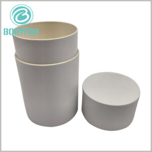 White paper tube packaging boxes wholesale, cylinder packaging diameter 61mm, height 69mm. But can provide paper tube custom size options according to your needs