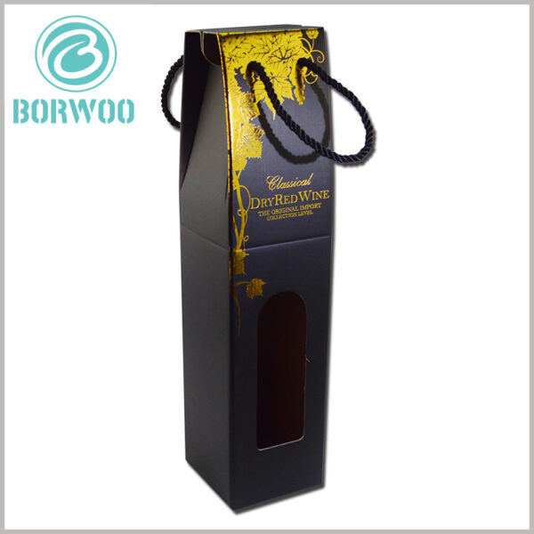 wine corrugated box packaging with hand rope