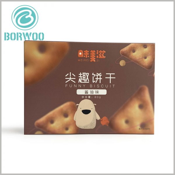 zipper open cardboard food package for cookies